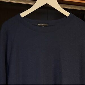 Banana Republic Navy or Maroon Crewneck Sweater  XXL.
